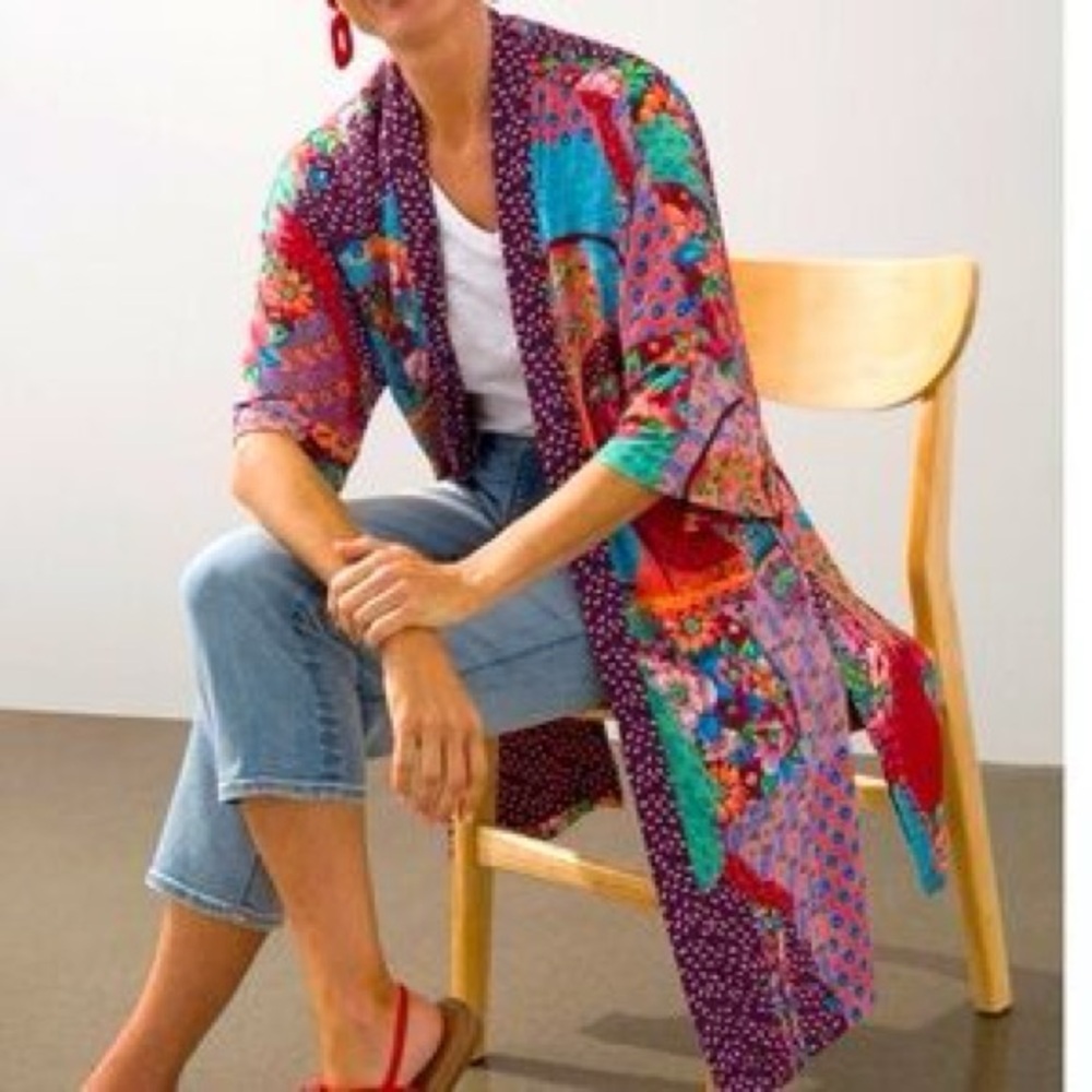 Chicos Printed Kimono